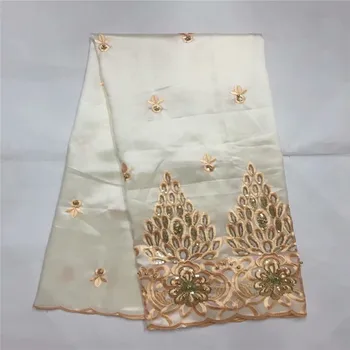 

African lace fabric high qulity lace 2018 African George Lace Fabric Nigeria Embroidery Wedding Fabrics For India women zgl73-56