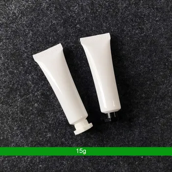 

300pcs 15g 15ml Plastic Soft Tube Empty Cosmetic Packaging Eyeshadow Eyeliner Eye Serum Cream Tubes Sample Medicine Containers
