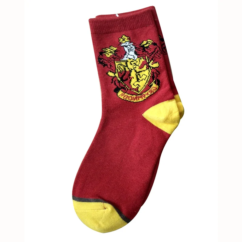 red stocking 060 Волшебные Носки изображением Поттера, перчатки, школьный подарок Гриффиндора для женщин/мужчин/девочек/мальчиков, фантастические игрушки зверей - Цвет: red stocking 060