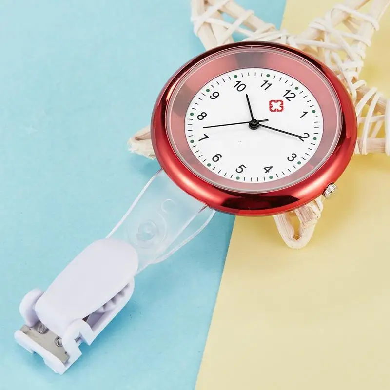 Nurse-Fob-Watch-Lapel-Doctor-Brooch-Hang-Student-School-bag-Clip-Nursing-Pocket-Watch-Women-Watch