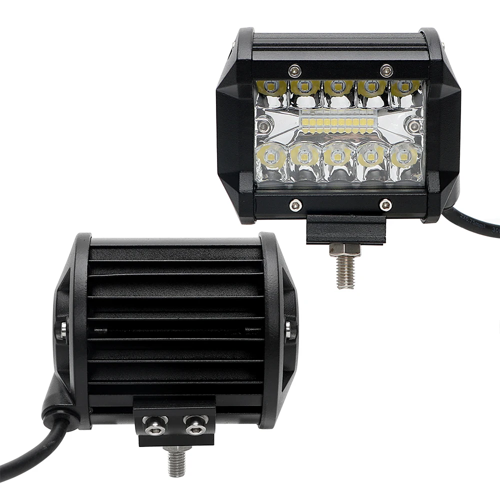 2Pcs/set 4" LED Light Bar Off Road Super Bright Car Light For Tractor