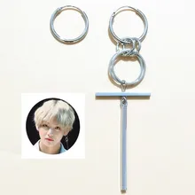 ZA серьги в ДНК Корейский серьги длинные Для мужчин Bangtan мальчиков в ДНК Стад Серьги для Для женщин Для мужчин Альбом аксессуары kpop