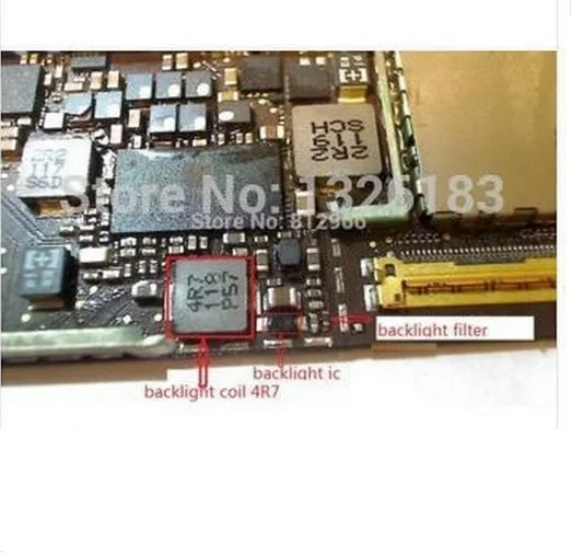 5 компл./лот шт. подсветка ic diode V3 + катушка подсветки 4R7 Φ mini на материнской
