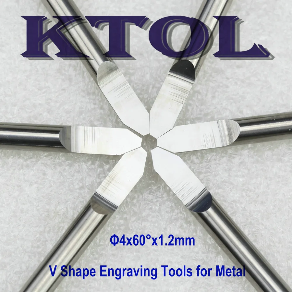 

4x1.2MM 60 Angle Flat Bottom PCB Engraving Bits CNC Router Cutter Milling Tools V Solid Carbide End Mill Cutter Router Bit Metal