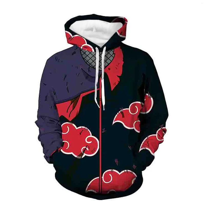 Naruto Hoodies Boruto Jacket Men 3D Hoodie Akatsuki Coat Uchiha Itach Cosplay Costume Kakashi Sweatshirt Luxtees (44)