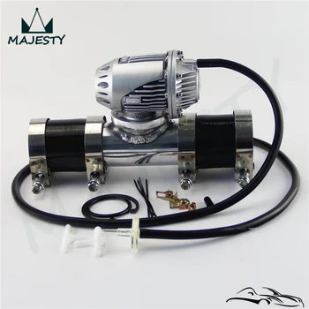 

silver Aluminum Billet Anodized Type-4 SQV Blow Off Valve BOV +2" Flange Pipe +silicone +clamps + black 4mm vaccum hose