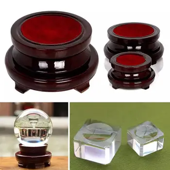 

Wholesale Wooden Base Stand for Crystal Ball Sphere Holder Display Excluding ball