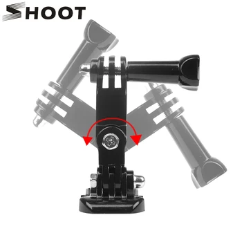 

SHOOT 3 Way Adjustment Base Mount Pivot Arm Adapter for GoPro Hero 7 6 5 Black Xiaomi Yi 4k Sjcam Sj4000 Action Camera Accessory