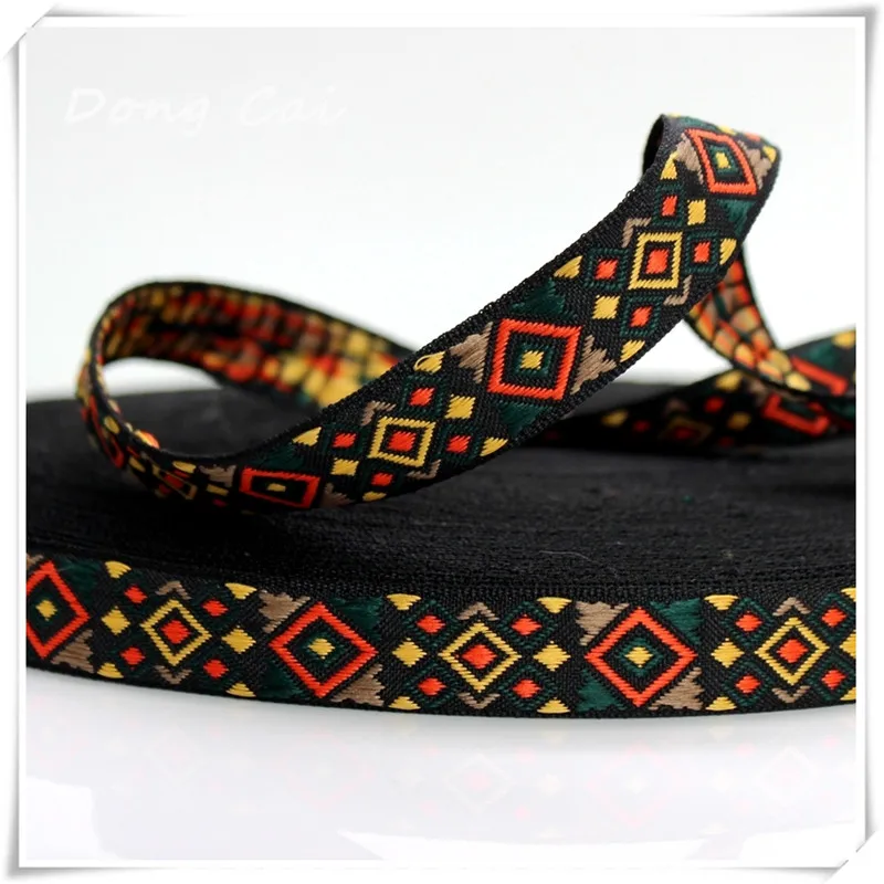 

10yards/lot 2CM Themed restaurant decorative jacquard ribbon Ethnic style dance clothing accessories computer webbing DIY