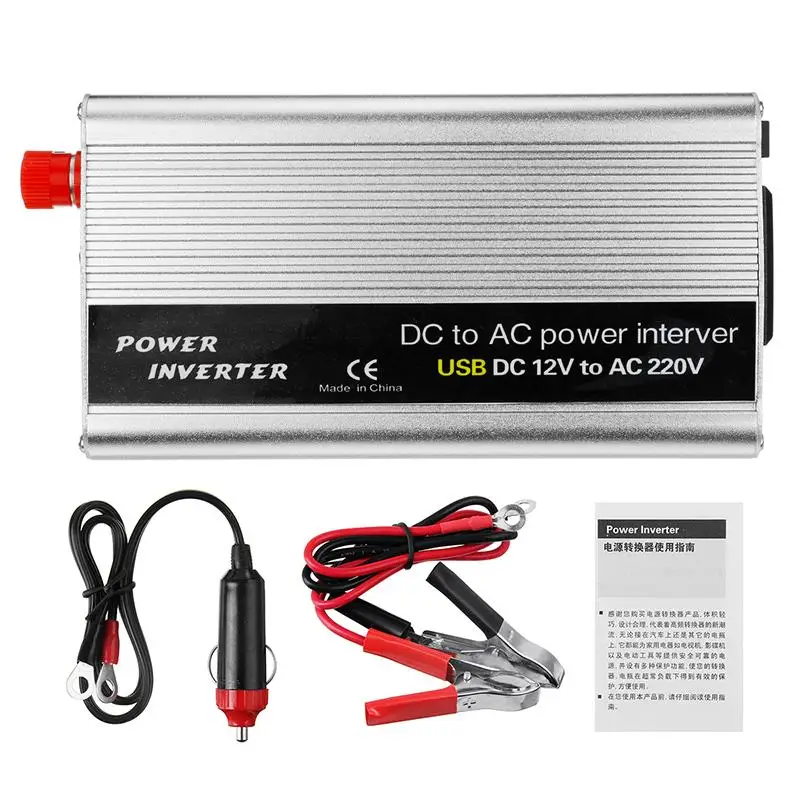 4000W Peaks Solar Power Inverter 12V 220 Voltage Modified Sine Wave USB Car Charge Converter Transformer 2000W