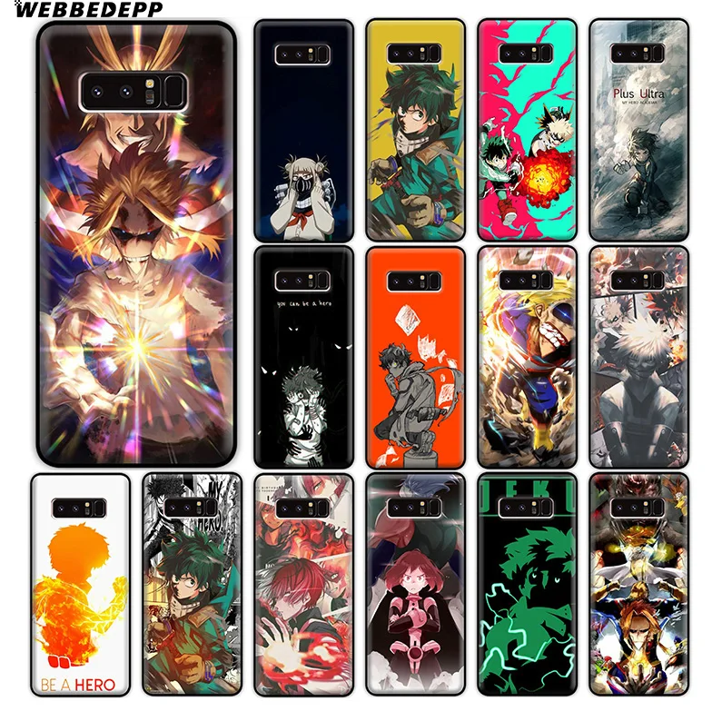Мягкий силиконовый чехол WEBBEDEPP My Hero academic для Samsung Galaxy A9 A8 A7 A6 Plus 2018 A5 A3 2017 2016 Note 9 8 |