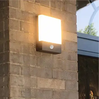 

18W PIR Motion Sensor Outdoor Wall Lamp Infrared Human Induction Waterproof Wall Light Garden Balcony Villa Porch Light