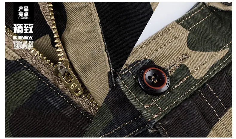 Cargo Shorts Men Cool Camouflage Summer Hot Sale Cotton Casual Men Short Pants Brand Clothing Comfortable Camo Men 2019 New MuLS 7