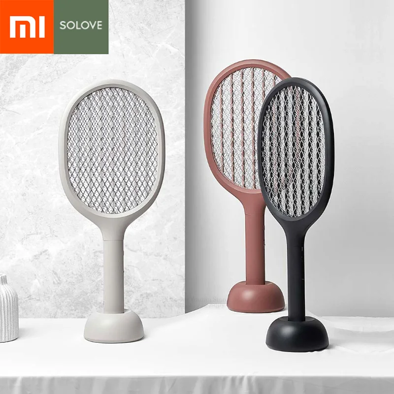 

Xiaomi Mijia Solove P1 Electric Mosquito Swatter Insect Bug Fly Mosquito Dispeller 360nm UV Double Size Anti-electric Shock Net