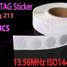 10 шт. NTAG 213 NFC метки 144 байта перезаписываемые Ntag213 наклейки 13,56 МГц ISO14443A 25 мм все NFC телефон Доступные клейкие этикетки