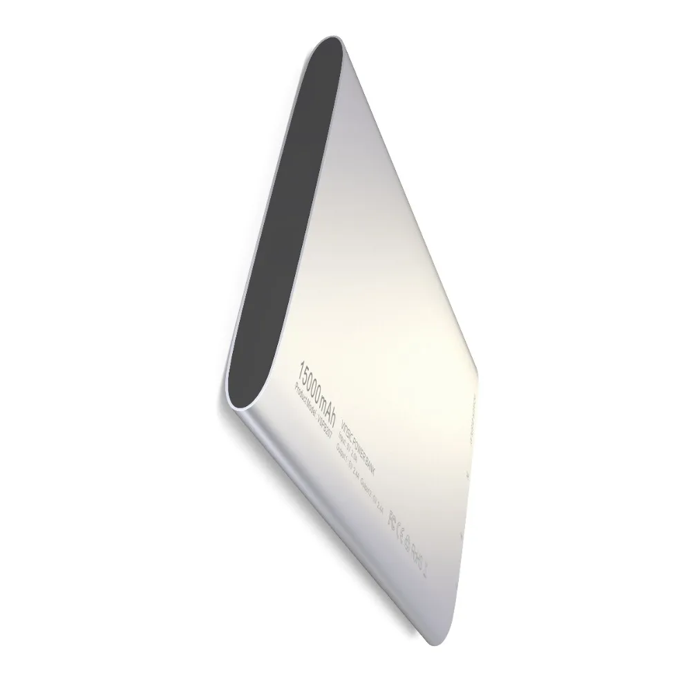 Vinsic Alien P7 15000mAh Power Bank Super Slim 5V/2.4A Dual Smart USB Port External Mobile Battery Charger for iPhone X Xiaomi