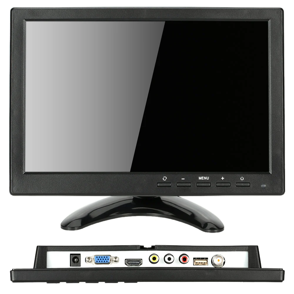 10,1 ''HD 1280*800 светодиодный IPS Display HDMI 1080 P/1080i VGA 1280*800 видео вход встроенный динамик U диск для системы видеонаблюдения