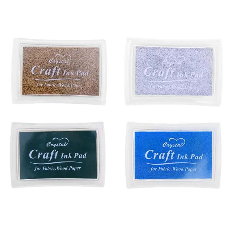 

6 colors DIY Scrapbooking Vintage Crafts Ink pad Colorful Inkpad Stamps Sealing Decoration Stamp Paint Wedding Party