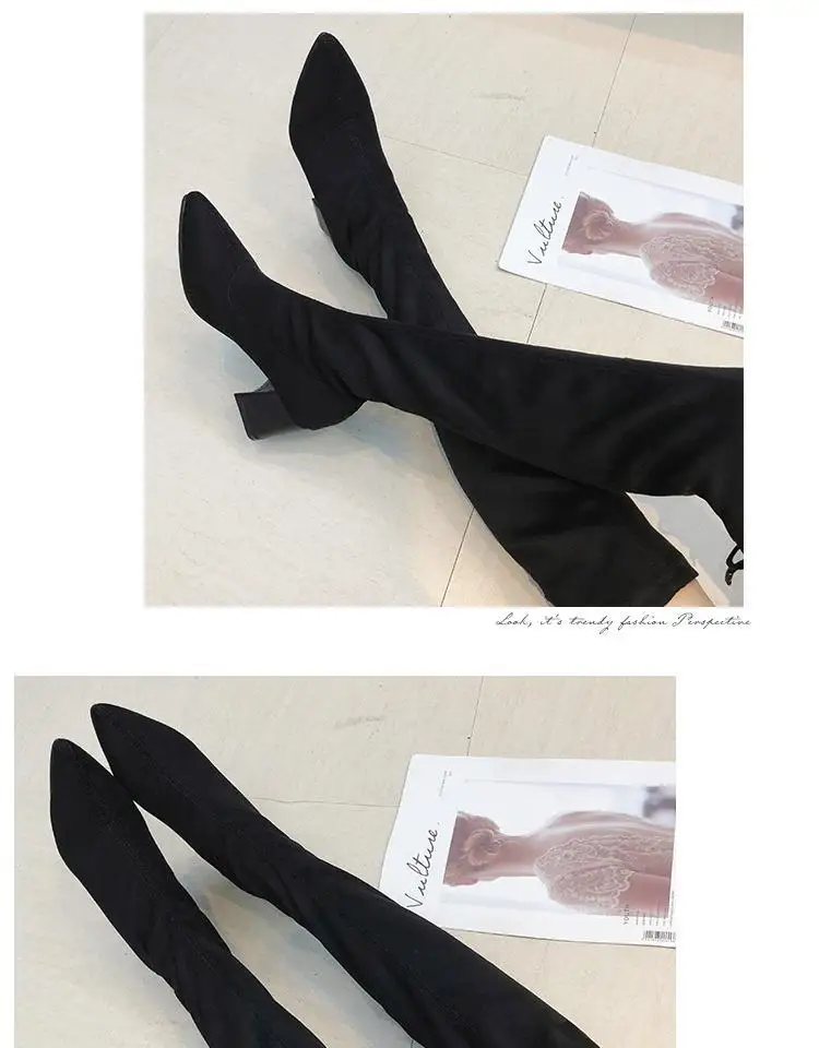 Г. новые Замшевые женские ботфорты пикантная женская обувь на высоком каблуке со шнуровкой зимние сапоги на шнуровке теплые PADEGAO