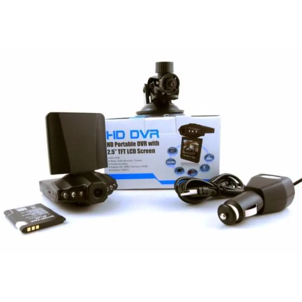 2 4 дюймов Автомобильная камера DVR 270 градусов вихревая светодиодный ИК свет
