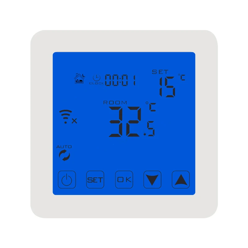 Тип 220 В 16А программируемый терморегулятор Контроль WiFi контроль ЖК-дисплей подогрев пола комнатный термостат
