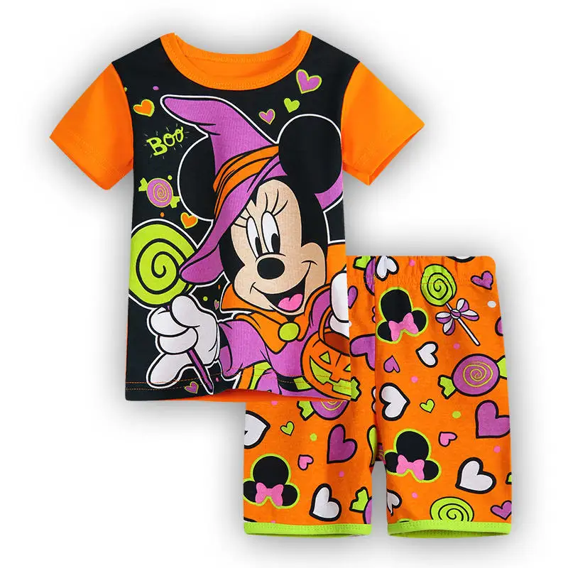 

New Arrival Children's Pajamas Summer Short-sleeved Kids Pyjamas Boy Girls Homewear Baby nightgown Sleepwear Set