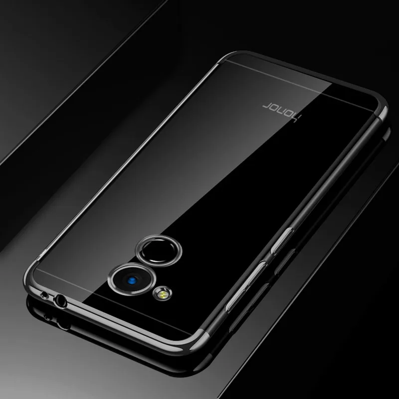 GodGift, чехол Huawei Honor 6C Pro, роскошный Huawei Honor 6C, силиконовый мягкий чехол для Huawei Honor 6 C Pro, задняя крышка, чехлы для телефонов - Цвет: Черный