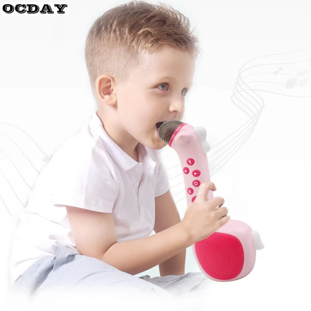 Wireless Bluetooth Microphone Kids Microphone Karaoke With Speaker For