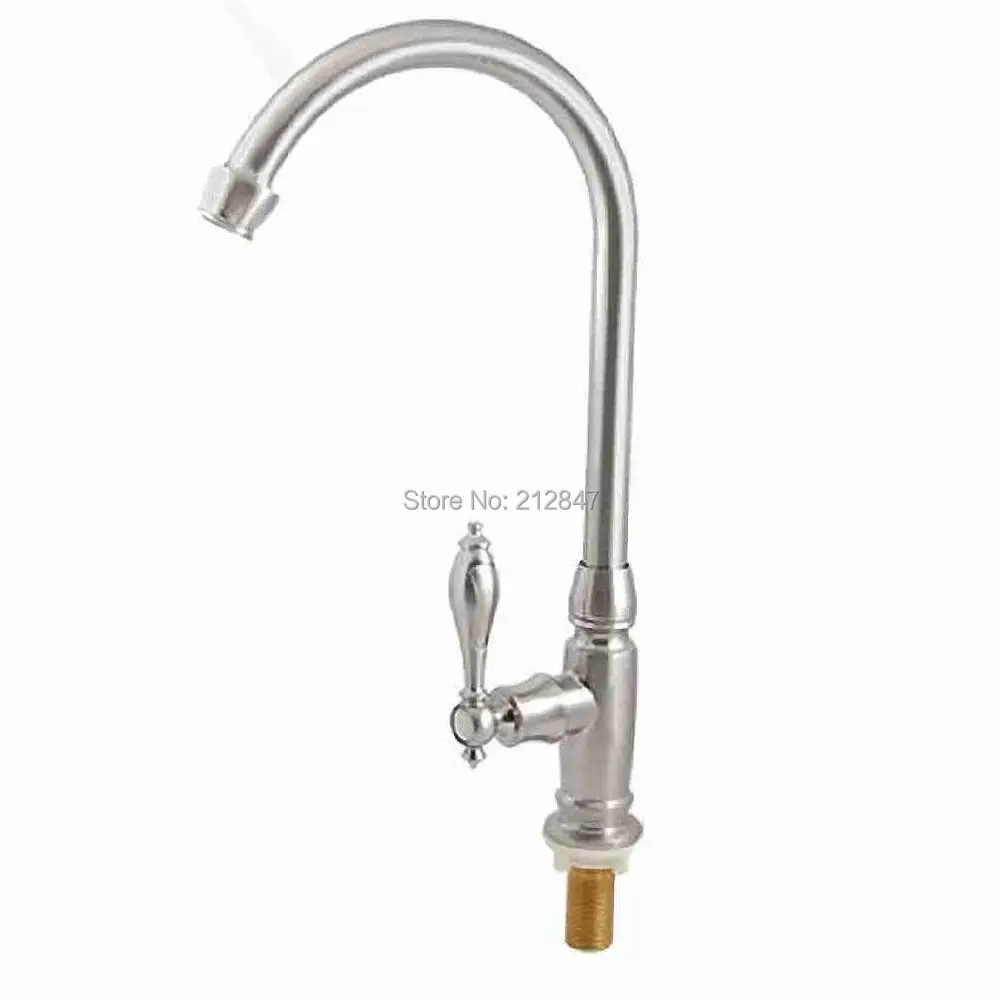 15 Height Single Handle Control Alloy Bathroom Kitchen Sink Faucet