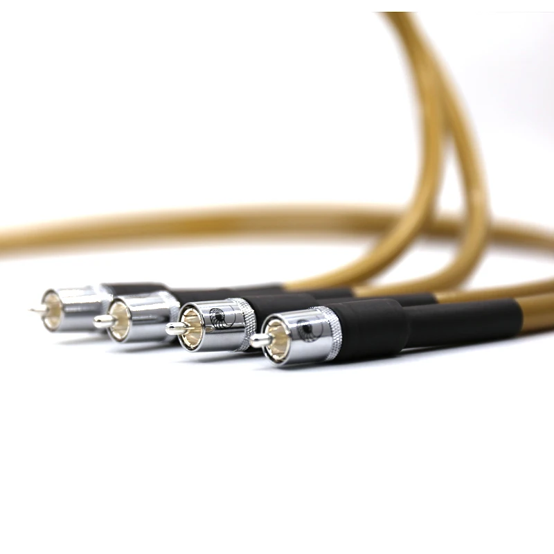 Yter Hexlink Золотой 5 C аудио кабель RCA соединительный с посеребренным разъемом RCA|audio rca