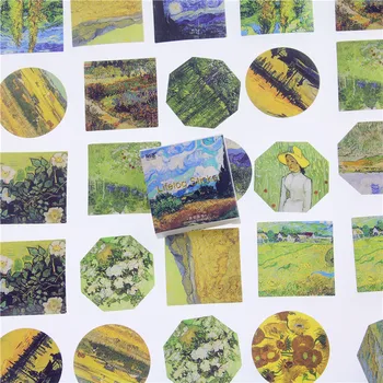 

45 Pcs/lot Meet Van Gogh Mini Paper Sticker Decoration Diy Album Diary Scrapbooking Label Sticker Kawaii Stationery