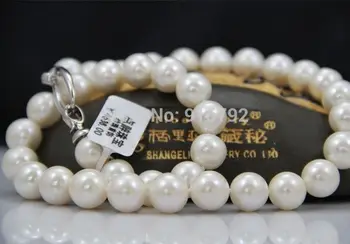 

YH@CS >>>AAA 18"12-13mm REAL NATURAL south sea white pearl necklace 14 GOLD
