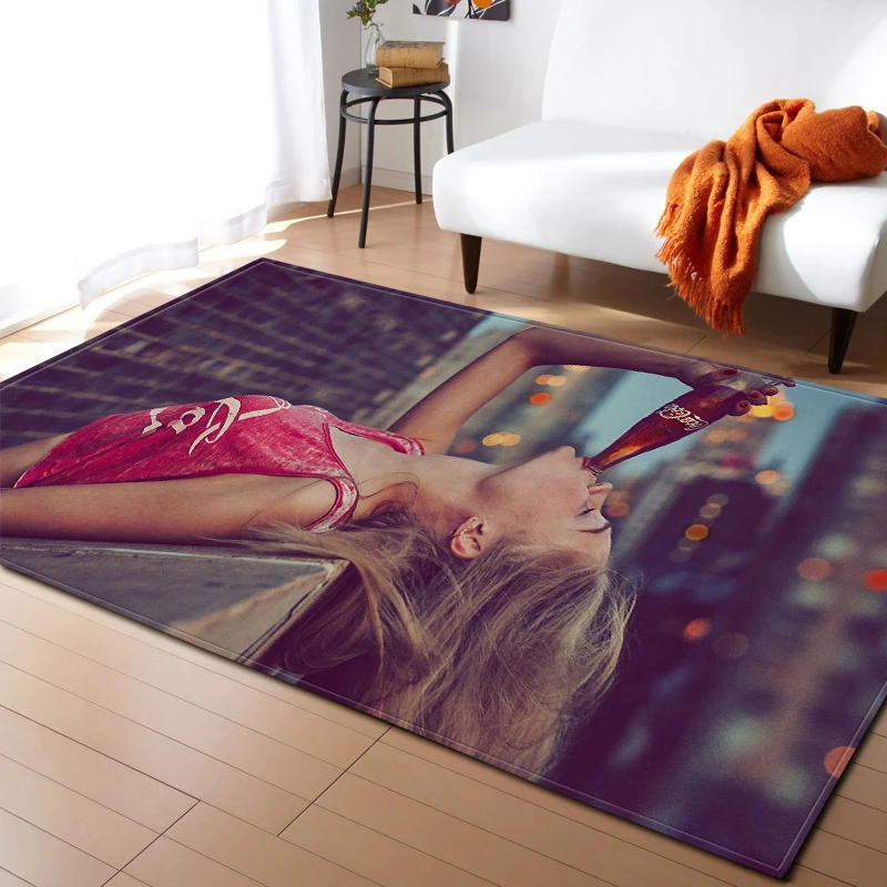 Современный стильный коврик Декоративная Гостиная против скольжения морщин стойкая машинная стирка мягкие коврики полиэстер