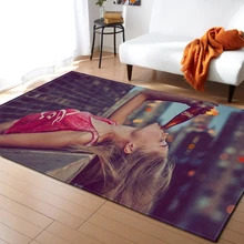 Современный стильный коврик Декоративная Гостиная против скольжения морщин стойкая машинная стирка мягкие коврики полиэстер