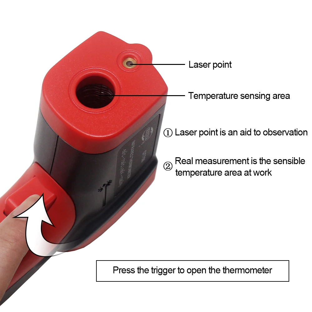 GT750 GT950 ИК инфракрасный лазерный термометр пистолет-50~ 750-50 °C~ 950 °C градусный пирометр цифровой Бесконтактный тестер температуры