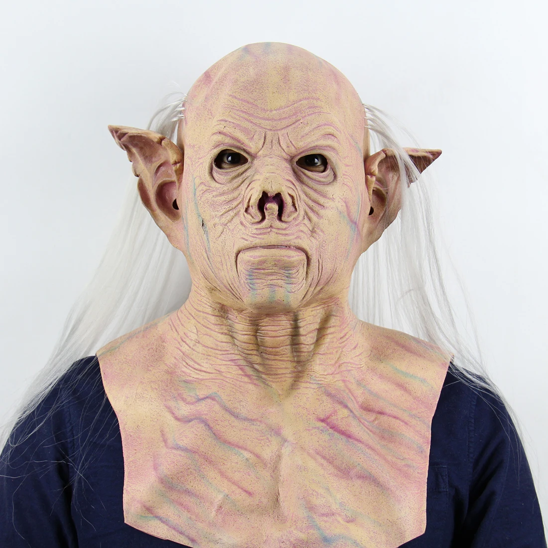 

Halloween Masquerade Party Mascara Cosplay Realistic Latex Masker Scary Elf Man Mask Full Head Adult Halloween Masks Breathable