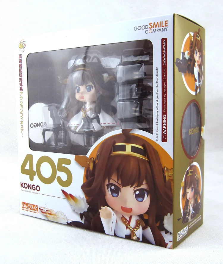 

Hot Kadokawa Game Kantai Collection Kancolle Kongou Nendoroid Good Smile 405 # Action Figure 4" Toys
