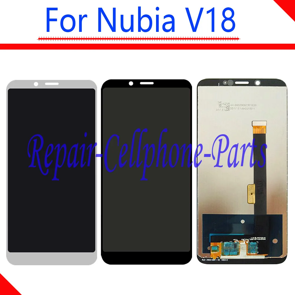 

100% New Full LCD DIsplay + Touch Screen Digitizer Assembly Replacement For ZTE Nubia V18 NX612J Free Shipping