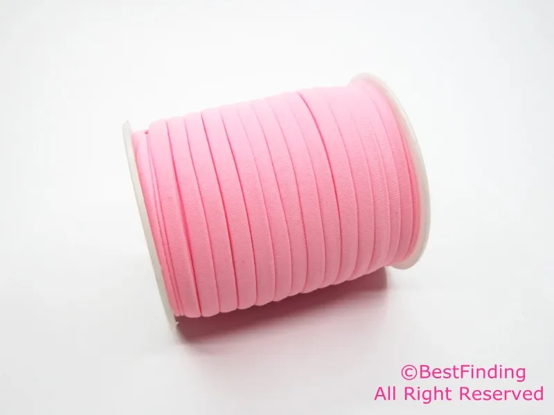 

5mm Elastic lycra cord light pink lycra cord stitched Lycra strip