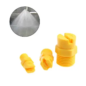 

Plastic Vee Jet Flat Fan Spray Nozzle 1/8"1/4" 1/2" Industrial Cleaning Washing