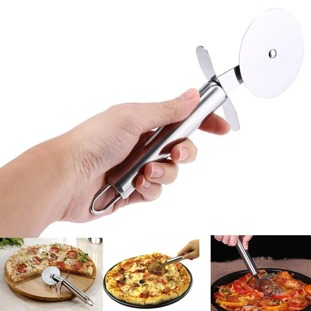 Buy 1pcs Stainless Steel Pizza Cutter Round Wheel