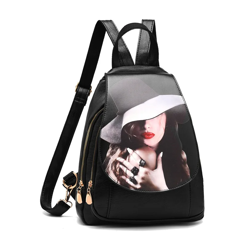 

High Quality PU Leather Women Backpacks Travel Bags Female School Satchel Bag teenage backpacks for girls vintage Sac a dos Red