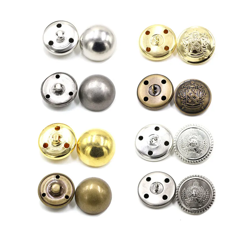 Sale 10PCS/Lot DIY Coat Golden Silvery Classic For Jeans Popular Clothing Accessories High Quality Bronze Button