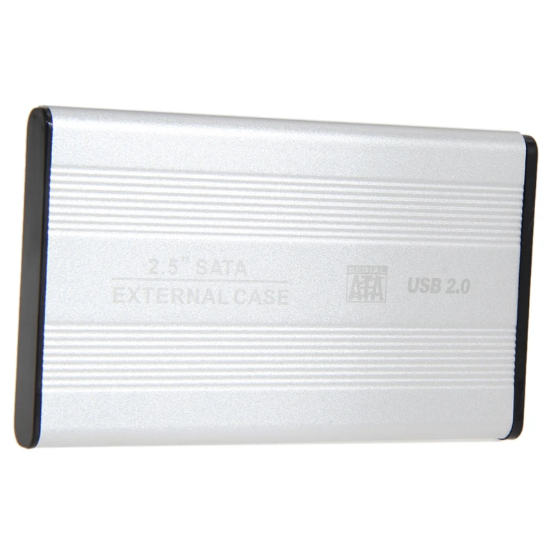USB 2,0 2,5 "SATA внешний корпус Корпуса для жёстких дисков 2,5 дюймов жесткий диск Enlosure ПК кабель для жесткого диска
