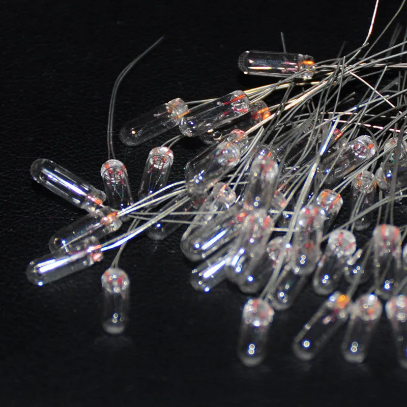 20pcs Miniature 3mm 1.5V 6V 12V 24V 0.04A Lamp Bulb Bombilla Incandescent Edison Filament Antique 3X8mm Rice Miniature Lampara (2)