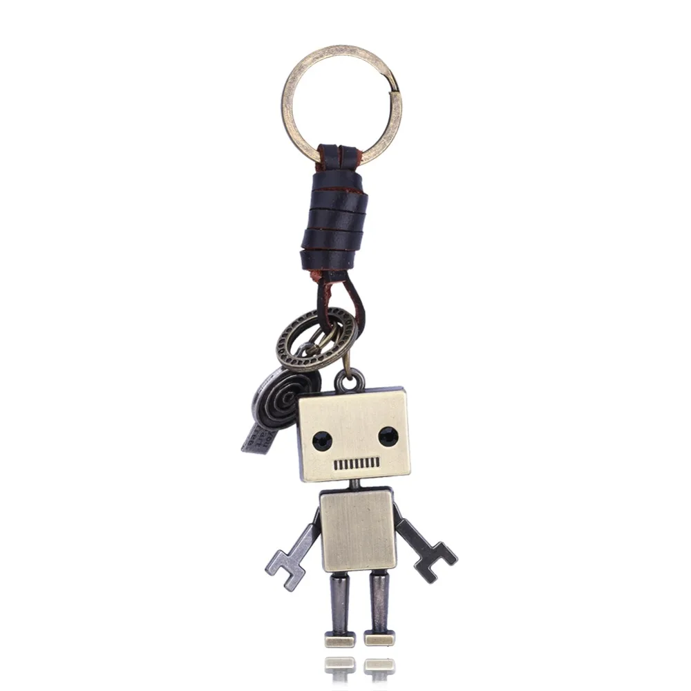 Free Shipping Fashion Creative Keychain Personality Robot Pendant Metal