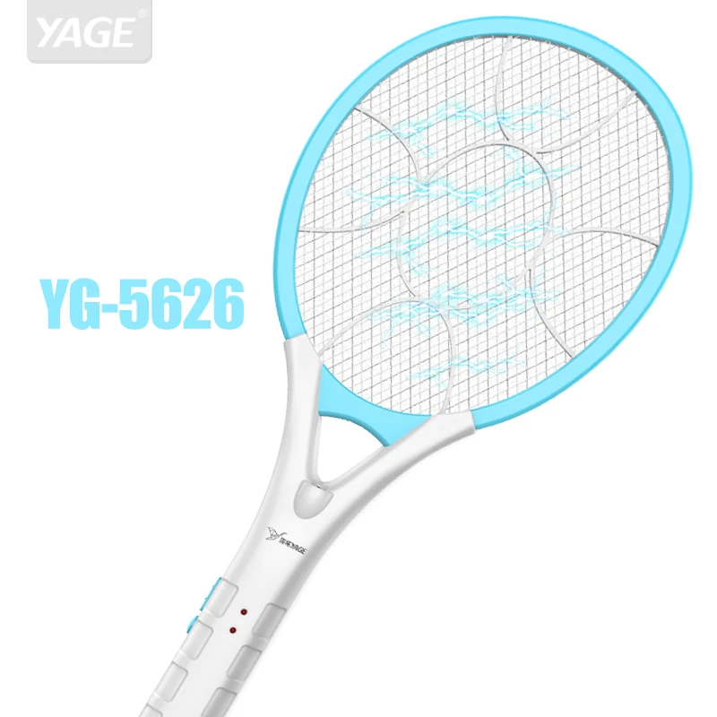 Goedkoop YAGE Elektrische Mug Swatter Mosquito Killers Ongediertebestrijding Bug Zapper Verwerpen Racket Val Thuis Tool 2200 v Elektrische Schok 400 mah