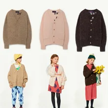 Детский свитер; коллекция года; вязаный кардиган для мальчиков и девочек; Верхняя одежда для малышей; свитера с надписями; вязаная одежда для мальчиков и девочек; детская одежда