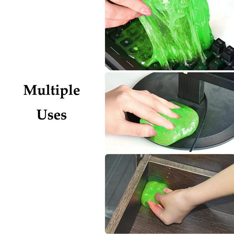 Hot Car Cleaner Glue Panel Air Vent Outlet Dashboard Laptop Home Magic Cleaning Tool Mud Remover Car Gap Dust Dirt Cleaner Soft