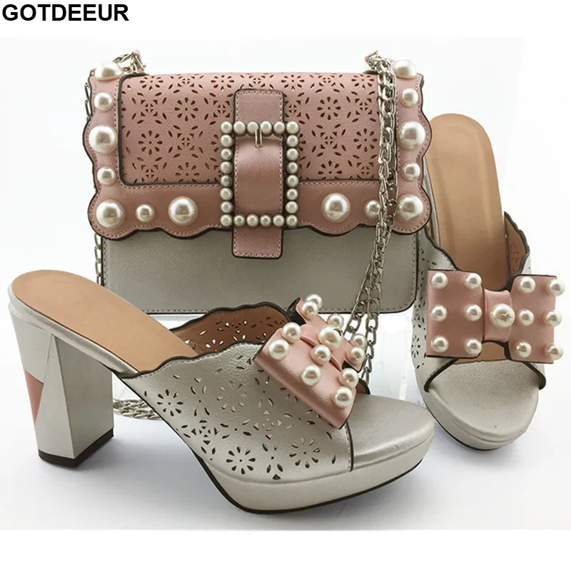 

Latest Design Italian Shoes and Bags Set Envio Gratis Womens Dress Shoe Open Toe Rhinestone Wedding Shoe Slip on Shoes for Women